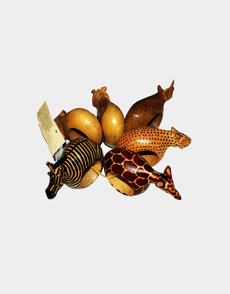 Wooden Animal Napkin Rings | Fair Trade Wood Carvings | Africa