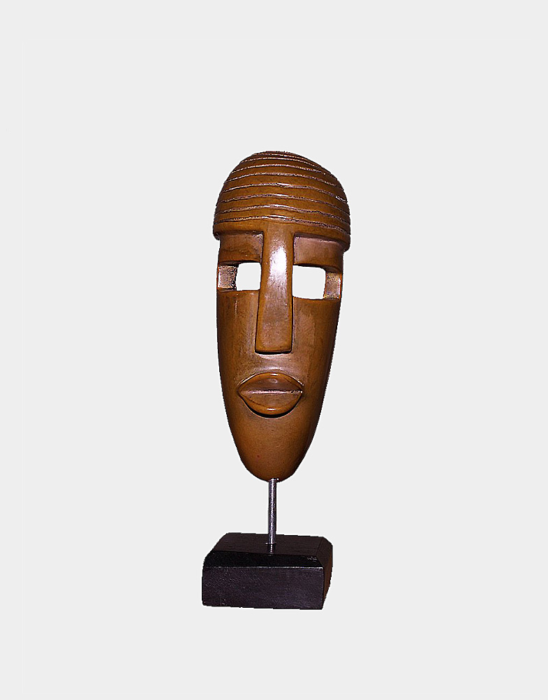 This contemporary African mask embodies the mystique of the traditional African tribal mask in a contemporary display piece - handcrafted art from Kenya, Africa.