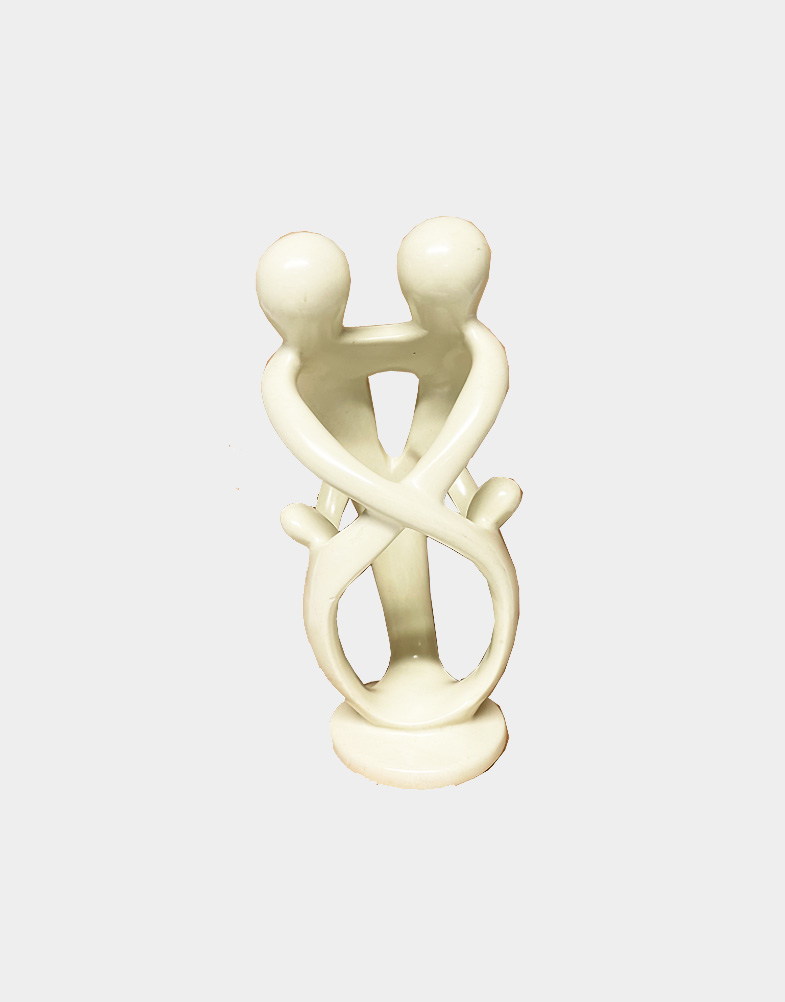 This Family Flow Kisii stone sculpture presents the connection between two parents and two children in gracefully flowing lines. Shop with free shipping.
