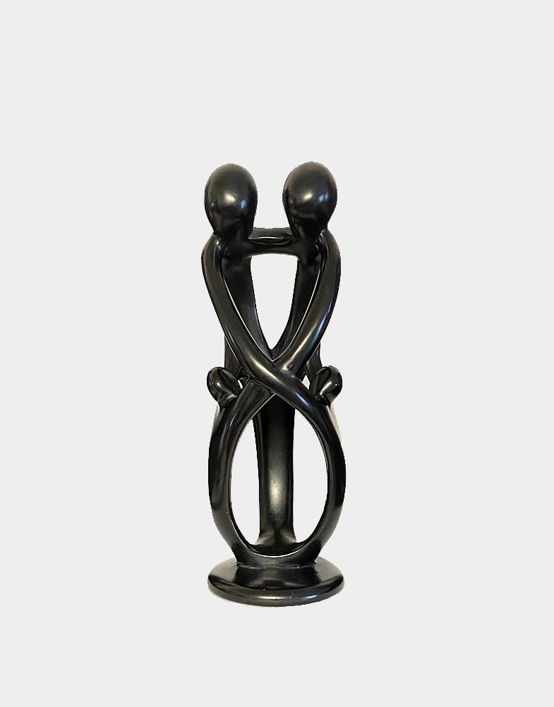 This Family Flow Kisii stone sculpture presents the connection between two parents and two children in gracefully flowing lines. Shop with free shipping.