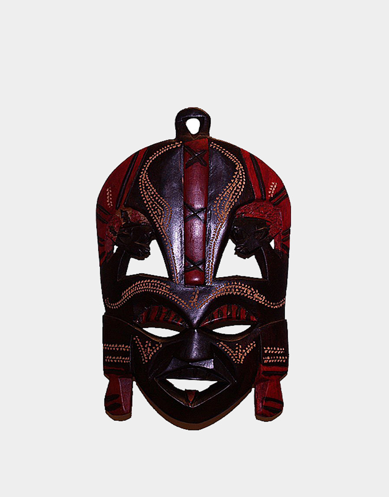 Explore the exotic side of Africa with this Kenyan Maasai mask from Africa. Shop this unique hand carved, handpainted wooden Maasai mask with free shipping.