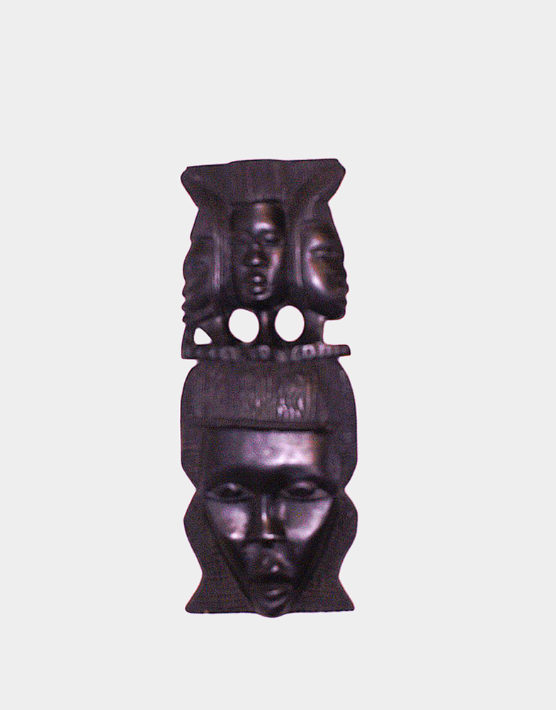 The Benin tribe celebrate their important warriors, kings and queens in the form of masks. This piece captures the poise and elegance of a Benin Queen from Nigeria.