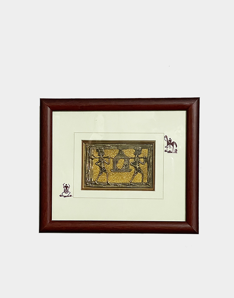 Decorate your wall with handmade Dhokra metal paintings from the tribes of India. Shop now with free shipping at Craft Montaz.