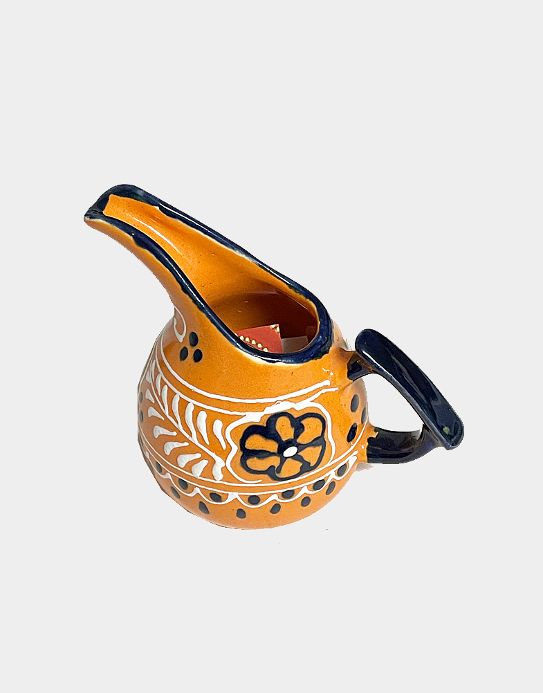 Serve tea with this cute bright colored milk pot, an outstanding functional ceramic pottery, handcrafted and painted by Mexican artisans. Free shipping at Craft Montaz.