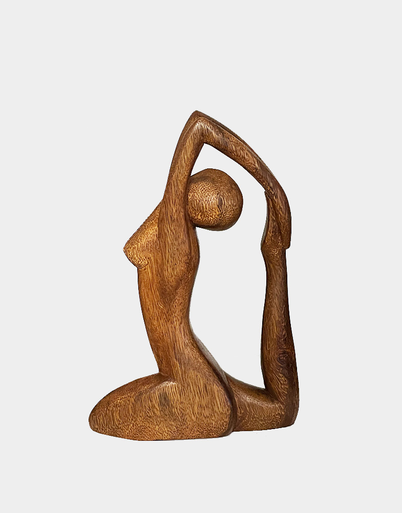 Artist captures the dynamic energy of a gymnast in an impossible pose. The fluid curves of her lithe, youthful body are portrayed in a figurative style. Own it now.